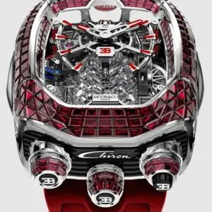 Jacob & Co. BUGATTI CHIRON TOURBILLON BAGUETTE RUBIES WHITE GOLD Watch Replica BU800.30.BR.UA.ABRUA Jacob and Co Watch Price