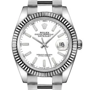 Rolex Datejust 41 White Dial Gold & Steel Men’s Watch M126334-0009