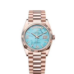 Rolex Day-Date 36, 18k Everose Gold with Diamond-set, 36mm, Ref# 128235-0064