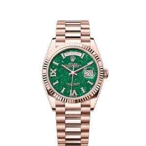 Rolex Day-Date 36, 18k Everose Gold with Diamond-set, 36mm, Ref# 128235-0068