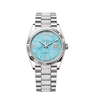 Rolex Day-Date 36, 18k White Gold with Diamond-set, 36mm, Ref# 128239-0045