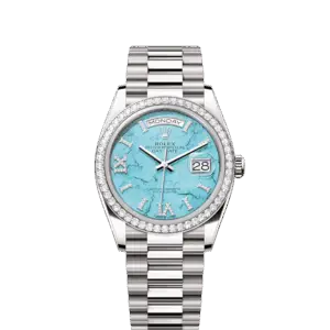 Rolex Day-Date 36, 18k White Gold with Diamond-set , 36mm, Ref# 128349rbr-0031
