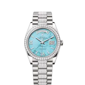 Rolex Day-Date 36, 18k White Gold with Diamond-set, 36mm, Ref# 128349rbr-0032
