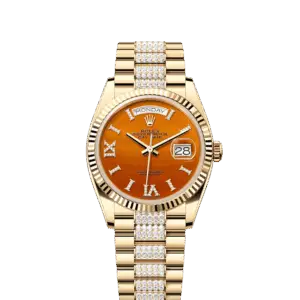 Rolex Day-Date 36, 18k Yellow Gold with Diamond-set, 36mm, Ref# 128238-0089