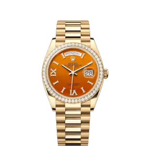 Rolex Day-Date 36, 18k Yellow Gold with Diamond-set, 36mm, Ref# 128348rbr-0049