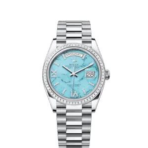 Rolex Day-Date 36, Platinum with Diamond-set, 36mm, Ref# 128396tbr-0016