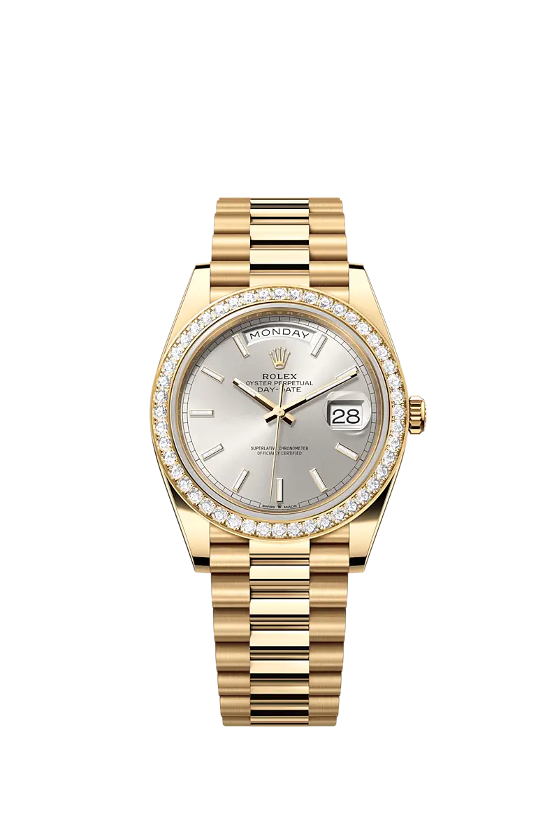 Rolex Day-Date 40, 18k Yellow Gold with Diamond-set, 40mm, Ref# 228348rbr-0042