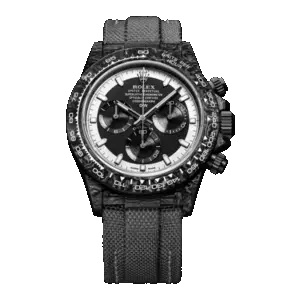 ROLEX Diw Daytona carbon cream invert 40mm oyster black