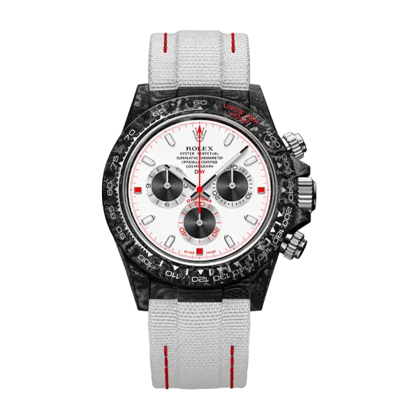 ROLEX Diw Daytona carbon speedster white 40mm oyster black