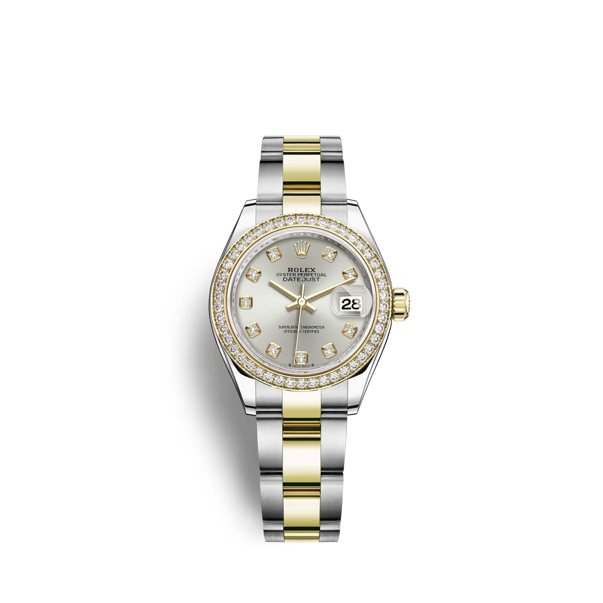 Rolex Lady-Datejust 28, Oystersteel and 18k Yellow Gold, Ref# 279383RBR-0007