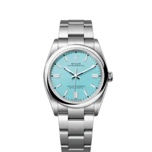 Rolex Oyster Perpetual 36, Turquoise blue dial, 36mm, Oystersteel Ref# 126000-0006