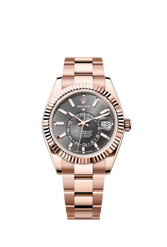 Rolex Sky-Dweller, 42mm, 18k Everose Gold, Ref# 336935-0004