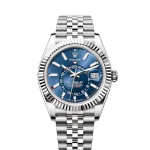 Rolex Sky-Dweller, 42mm, Oystersteel and 18k White Gold, Blue, Jubilee, Ref# 336934-0006