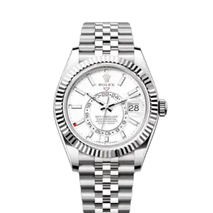 Rolex Sky-Dweller, 42mm, Oystersteel and 18k White Gold, White, Jubilee, Ref# 336934-0004
