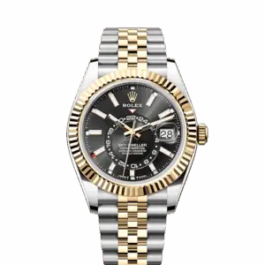 Rolex Sky-Dweller, 42mm, Oystersteel and 18k Yellow Gold, Black, Jubilee, Ref# 336933-0004