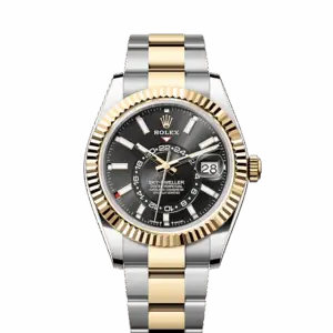 Rolex Sky-Dweller, 42mm, Oystersteel and 18k Yellow Gold, Black, Oyster, Ref# 336933-0003