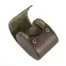 Vintage Leather Travel 1 Slot Watch Roll