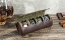 Vintage Leather Travel 4 Slot Watch Roll