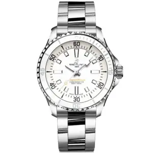 Breitlingsuperocean 36Mm White Dial Ladies Automatic Bracelet Watch