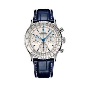 Breitling Navitimer B01 Chronograph 41 Silver Dial Blue Strap Ab0139A71G1P1